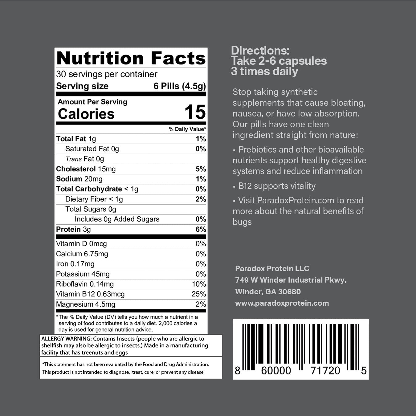 Cricket Pills 4 Pack - ParadoxProtein