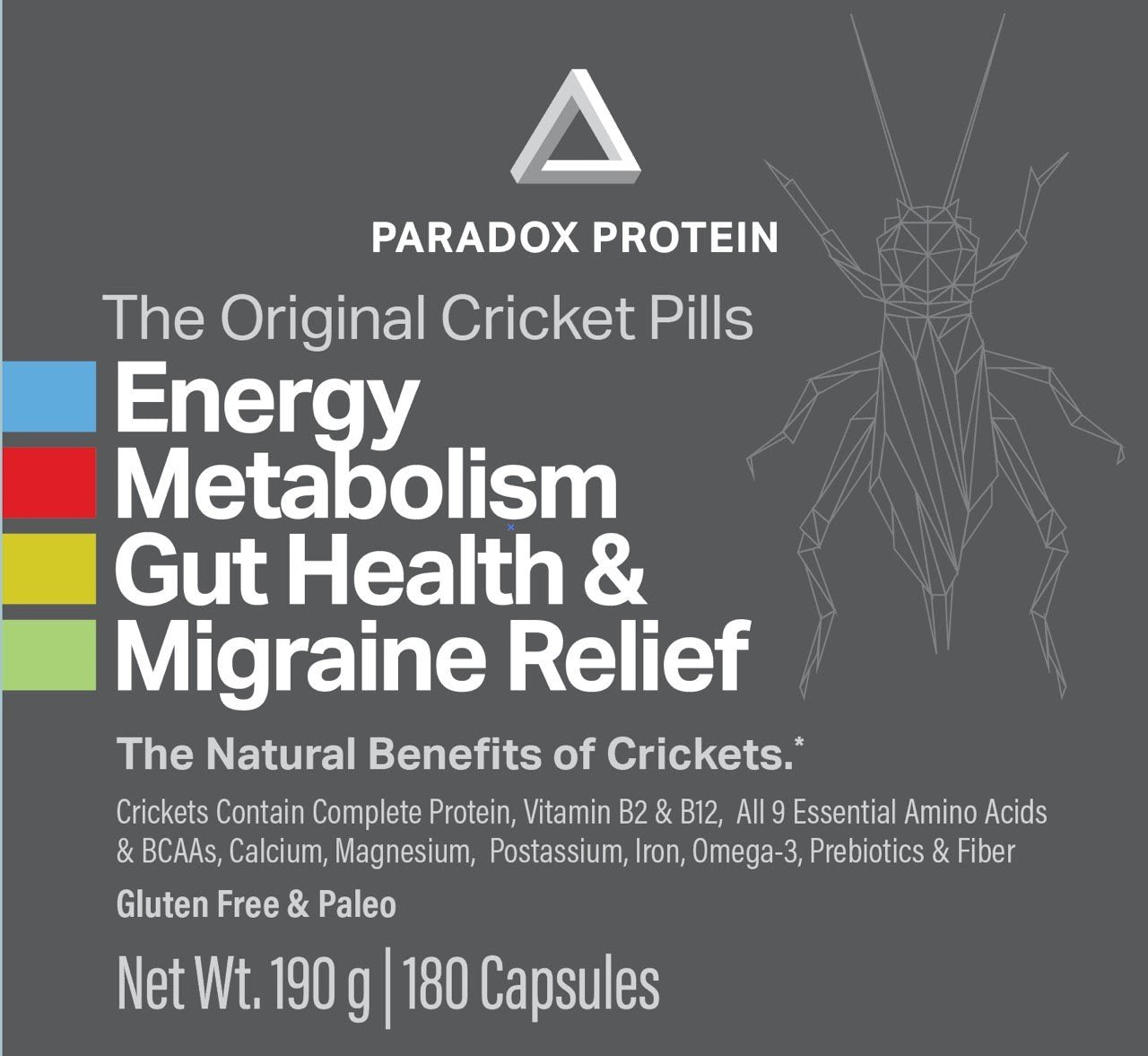 Cricket Pills 4 Pack - ParadoxProtein
