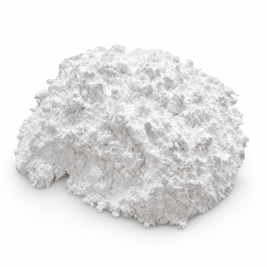 Fine white calcium powder for dusting live feeder crickets before feeding reptiles