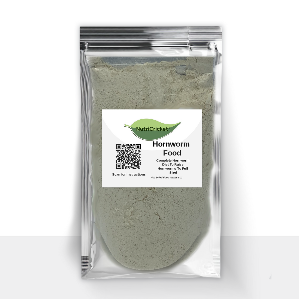 Bag of NutriCricket hornworm food dry diet for raising hornworms